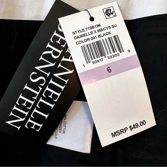 Danielle Bernstein Women's Bra Tank Crop Top SZ 6 Black - Picture 8 of 11